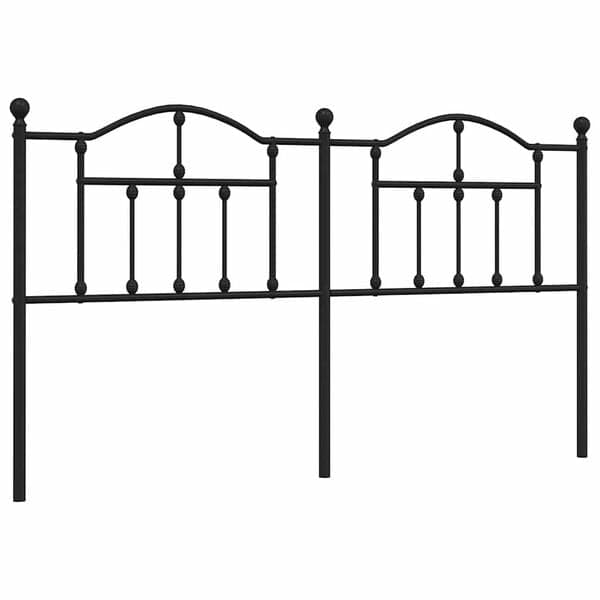 Metalgavl 160 cm | sort | sengegavl