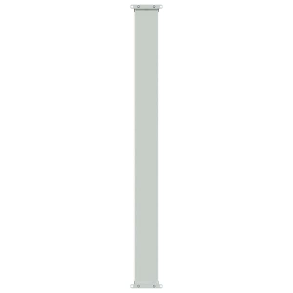 Vindafskærmning terrasse | Grå | 100x500 cm | UV-resistent polyester