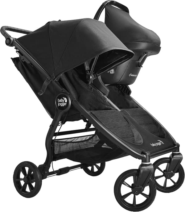 Rejsesystem til tvillingevogn | City Mini 2 & GT2 Double | Sort | Til autostol