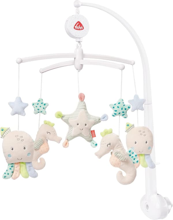 Tremmesengsmobil Sleeping Forest grå | 65 cm | roterende figurer