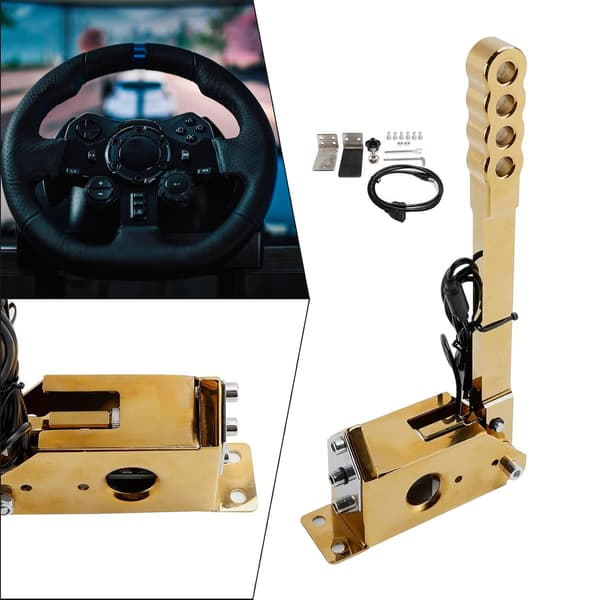 Håndbremse PC 64-bit | guld | USB-forbindelse | kompatibel med Logitech Fanatec