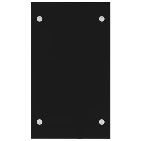 Holder til brænde 40x35x60 cm | Sort | Glas og stål