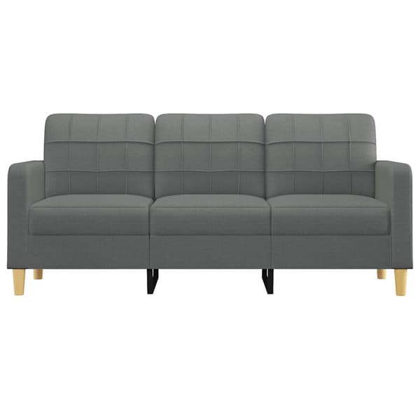 3-sitssoffa mörkgrå | 180 cm | tyg | möbler