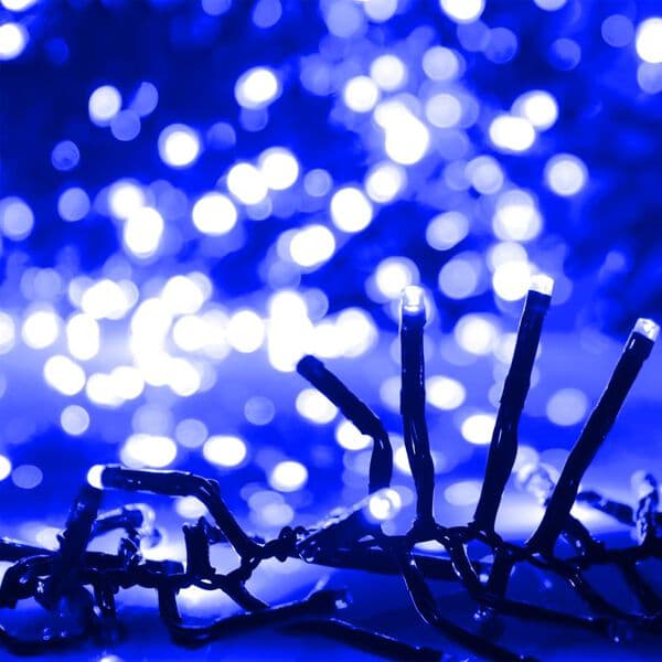 Havebelysning 2000 LED-lys | Blå | 17 m kæde