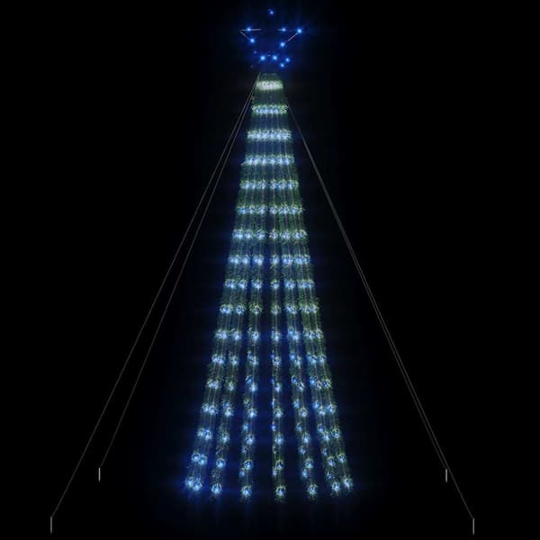 Ljusgran blå 180 cm | 275 LED | USB-driven | 8 effekter