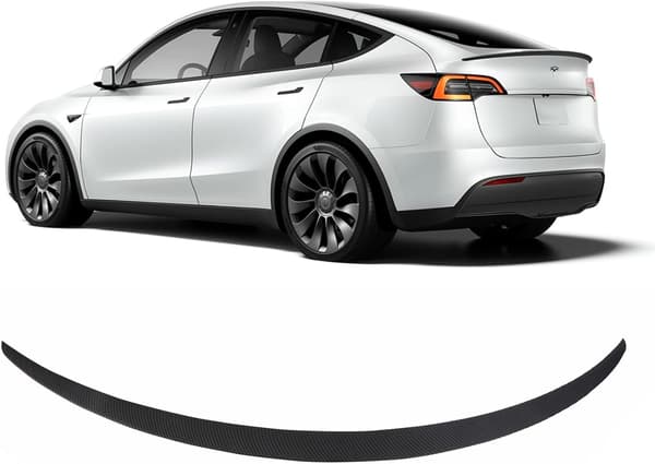 Bakspoiler Tesla Model Y | kolfiberlook | ABS-plast | aerodynamisk