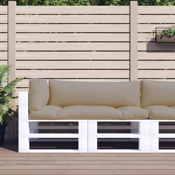 Pallehynder 3 stk. taupe | polyester | vandafvisende stof