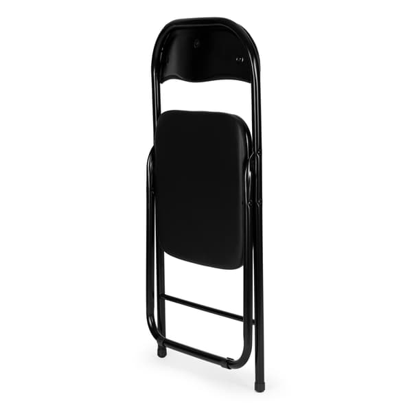 Fällstolar 4-pack | Svart | 77,5x43x43,5 cm | Metall
