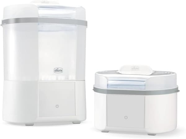 Ångsterilisator för nappflaskor | vit | 6 enheter | automatisk torkning