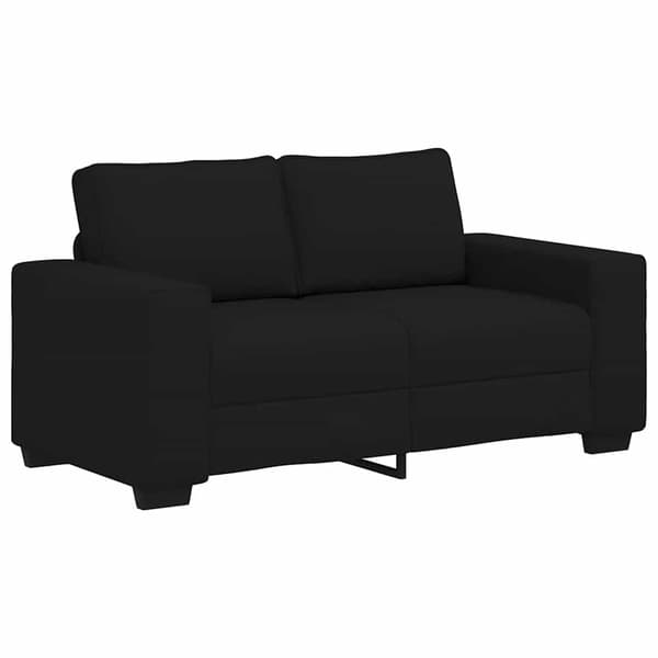 Stofsofa 2-personers sort | hynder | møbler