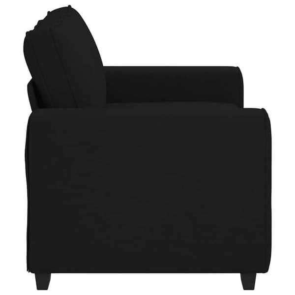 Tygsoffa 2-sits svart | kuddar | möbler
