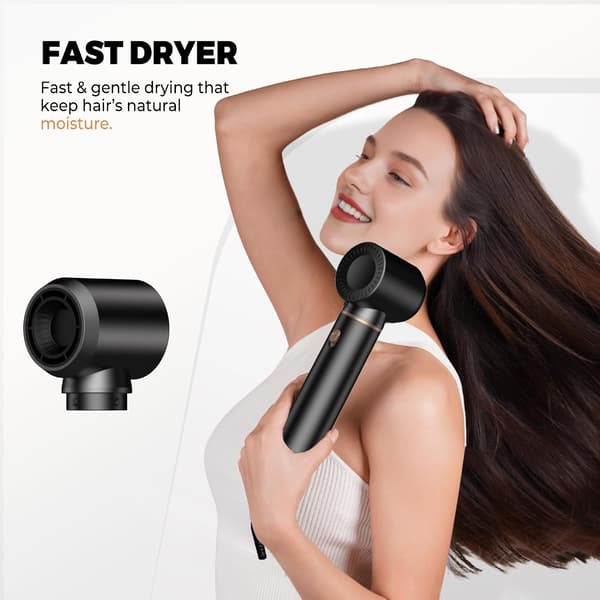 Magic Styler | Hårstylingværktøj | Sort | Professionel | Elektronisk
