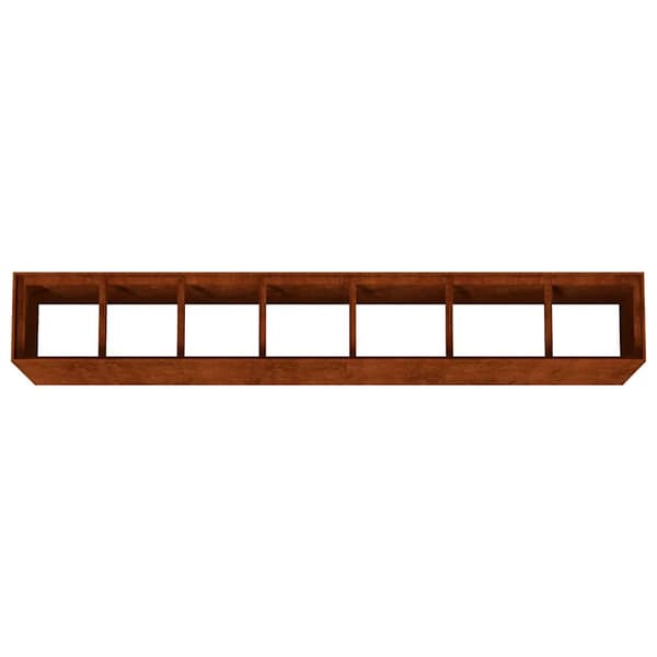 Højbed 280x40x80 cm | cortenstål | rustfarvet | rektangulær