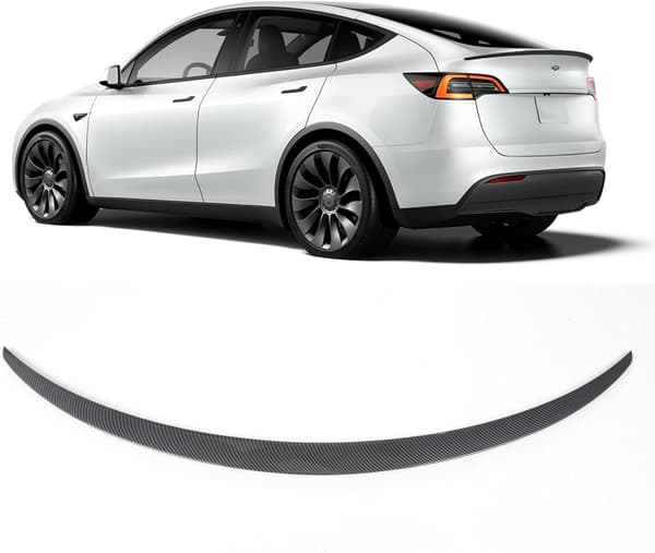 Bakspoiler Tesla Model Y | kolfiberlook | ABS-plast | aerodynamisk