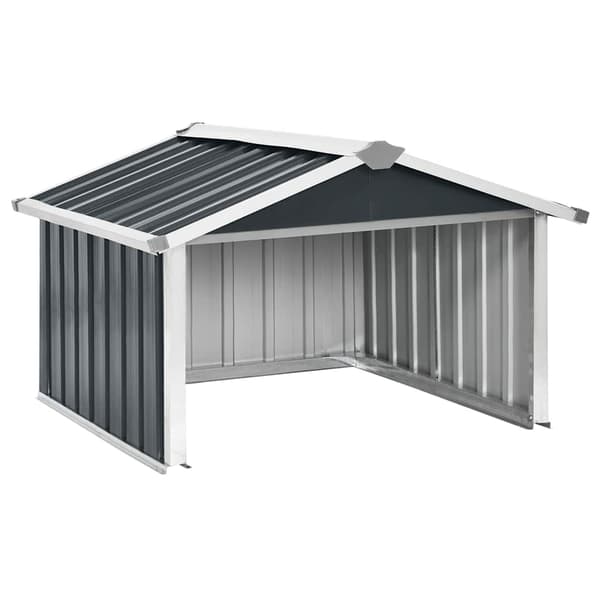 Gräsklipparhus antracit | 92x97x63 cm | stål | robotgräsklippare