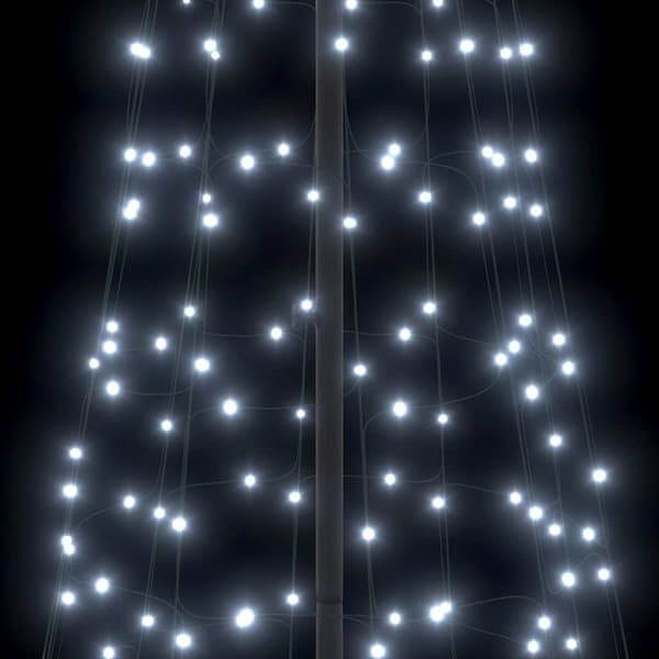 LED-julgran 400 cm | 800 LED-lampor | kallvit | järn | markspett