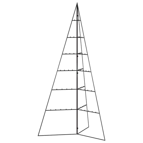 Juletræsdekoration 140 cm | sort | metal | DIY-stativ