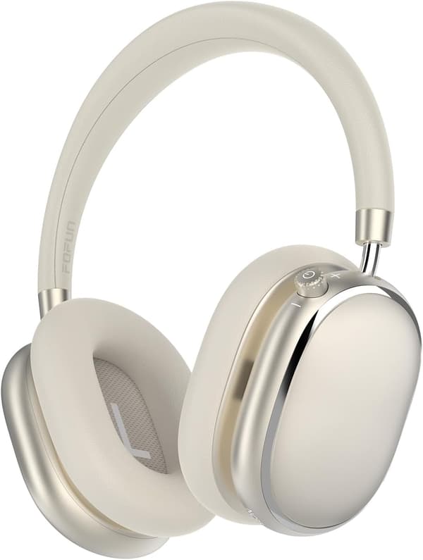 Hörlurar Hybrid ANC | Bluetooth 6.0 | 65h batteri | Starlight