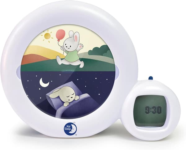 Nattlampa Moon 3-i-1 | vit | display | väckarklocka | sovrum barn