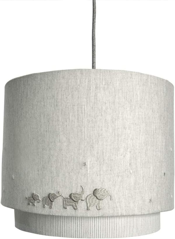 Lampeskærm elefant | grå | bomuld | Welcome Home | til loftlampe