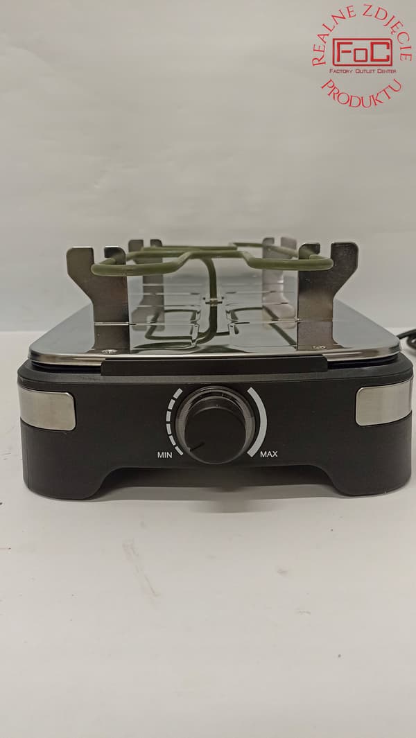 Middagsudstyr til 10 | raclette | 1500W | sort | 49x21 cm