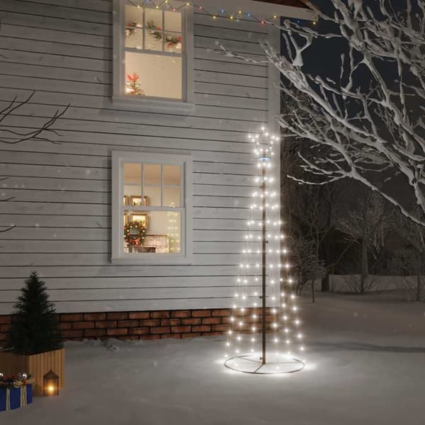 Ljusgran 108 LED | kallvit | 180 cm | konisk form