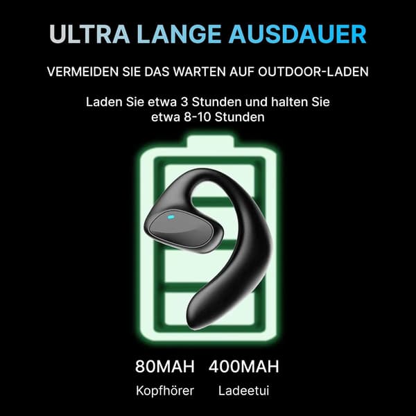Oversættelseshovedtelefoner Bluetooth | 144 sprog | HD-lyd | sort