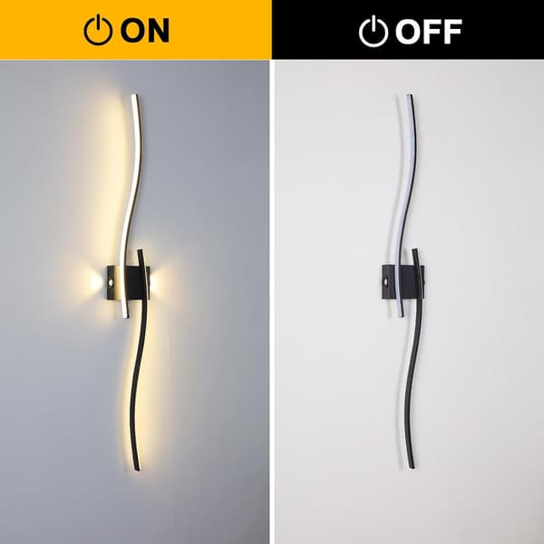 Væglampe LED 120cm | Sort | 3000K | Indendørsbelysning