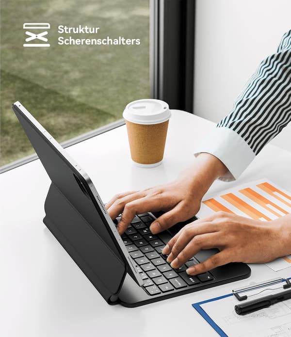 Arbejdsplads tastatur | 11 tommer | Bluetooth | trådløs tilslutning til computer