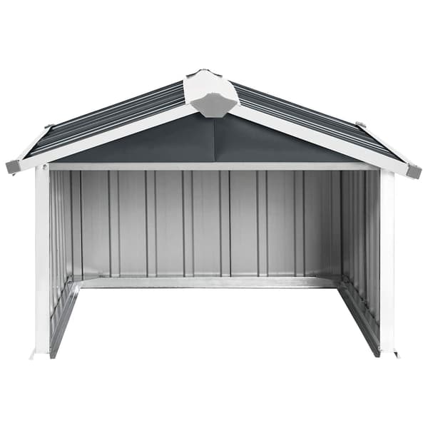 Gräsklipparhus antracit | 92x97x63 cm | stål | robotgräsklippare