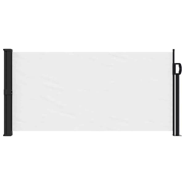 vidaXL Utdragbart vindskydd 100x300 cm Vit