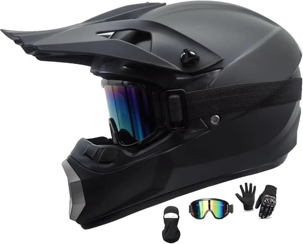 Crosshjelm MTB | sort | fullface | ABS-skal | ECE-godkendt