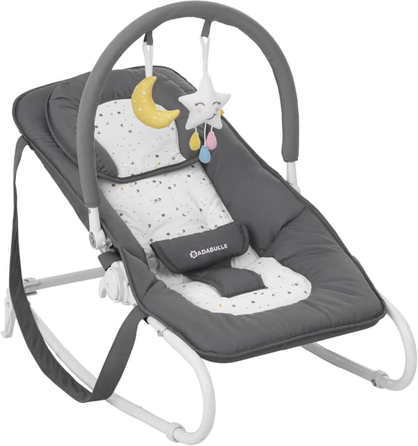 Babysitter Easy grå | 76 x 39 x 67 cm | ställbar vilstol