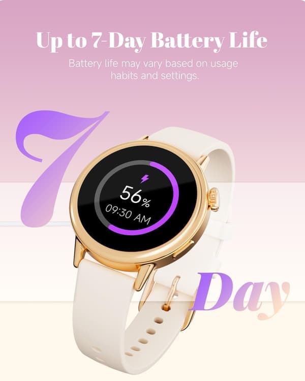 Smartwatch beige | 37mm AMOLED | fitnesstracker | kvinder
