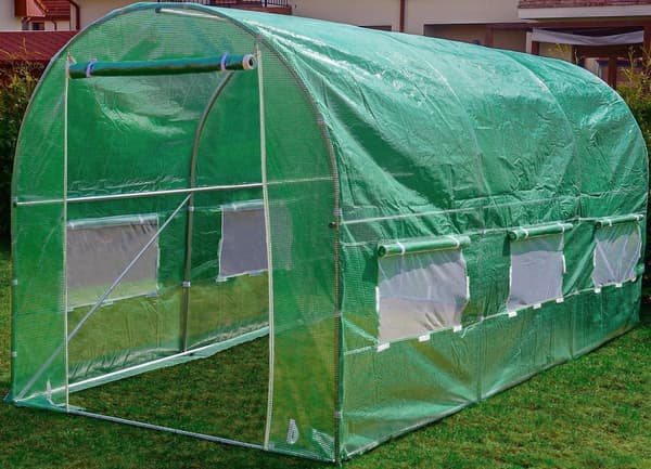 Trädgårdstält 10m² | 4x2.5x2m | Galvaniserade profiler | UV-resistent