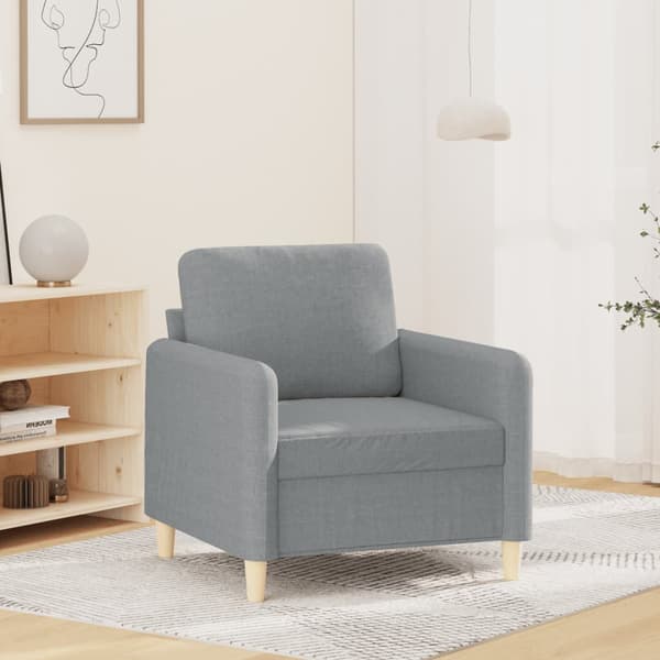 vidaXL 3-sitssoffa 180 cm tyg mörkgrå