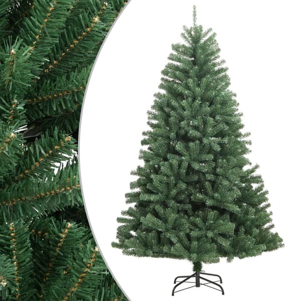 Stuepynt juletræ grøn | 210 cm | hængslede grene