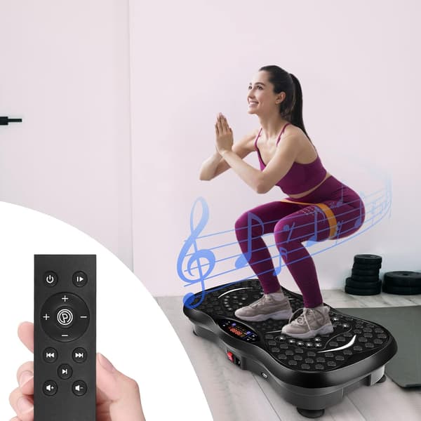 Vibrationsplatform 99 intensitetsniveauer | 5 træningsprogrammer | Bluetooth | modstandsbånd