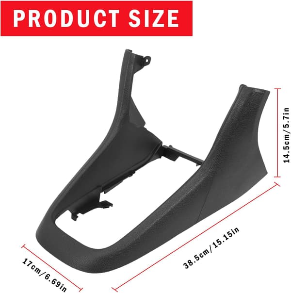 Gearpanel sort plast | Golf MK6 2008-2013 | OEM 5K0863680