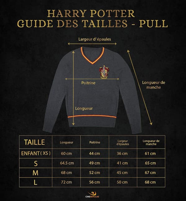 Tørklæde Harry Potter | Infinity-model | Gryffindor | rød og gul