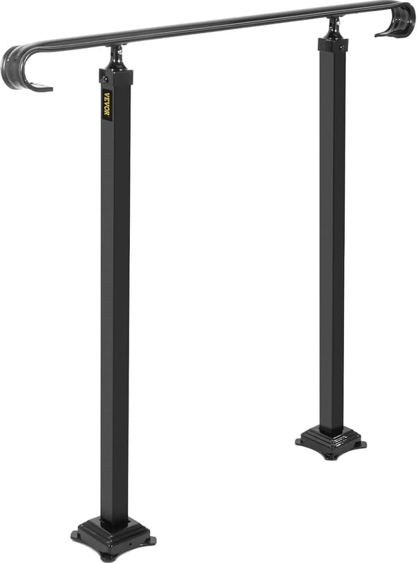 Trappegelænder smedejern | sort | 1-3 trin | 97,4 cm højde