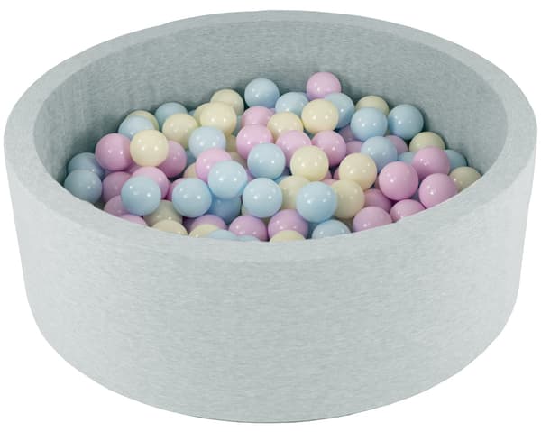 Barnbollhav grått | 150 bollar | Rundt | 90x30 cm