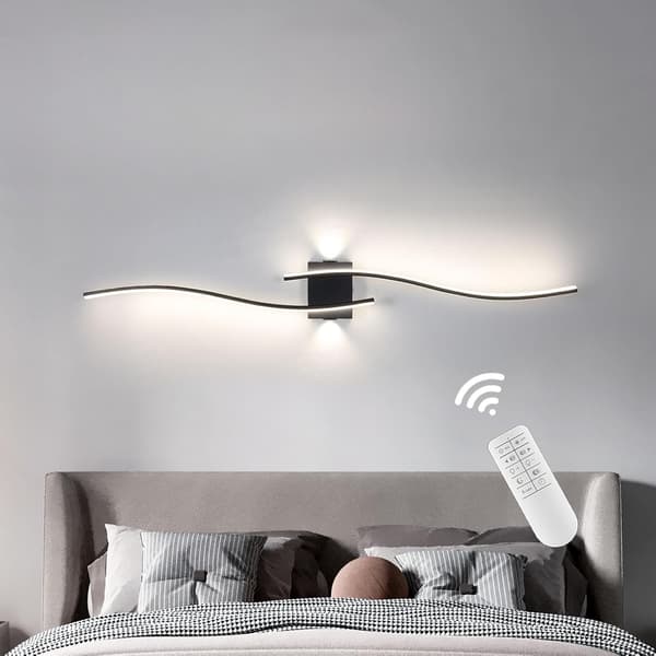 Væglampe LED 120cm | Sort | 3000K | Indendørsbelysning
