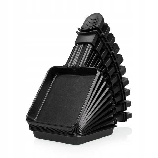 Middagsudstyr til 10 | raclette | 1500W | sort | 49x21 cm