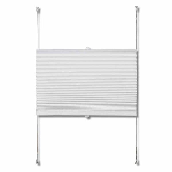 vidaXL Plisségardin 70x200 cm Vit