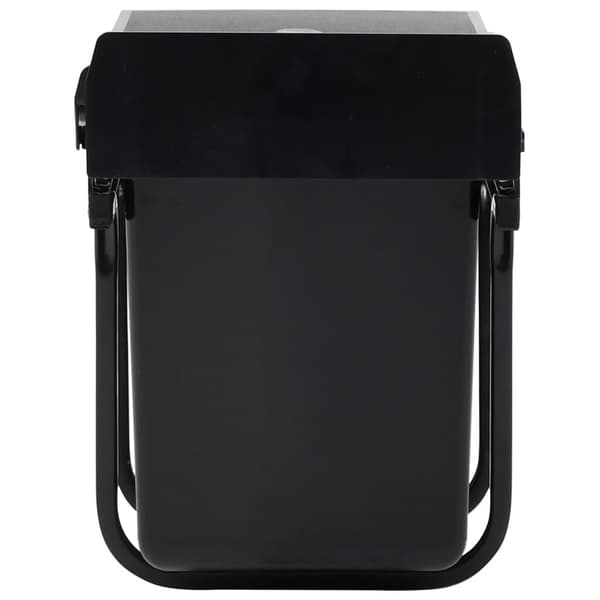 Indbygningsaffaldsspand 20L | udtrækkelig | soft-close | ABS-plast | grå