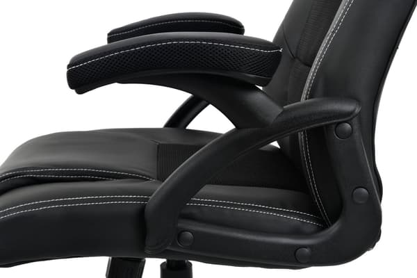 Spilstol gaming | Ergonomisk | Sort | Økolæder | Lændestøtte
