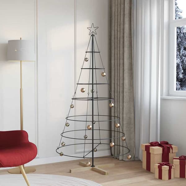 Stuegran 180 cm | kegleformet | sort | stål