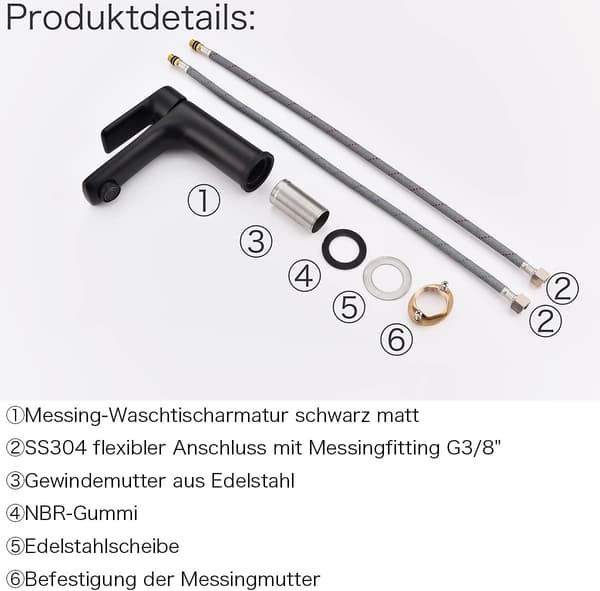 Vandhane håndvask | matsort | messing | etgrebsbatteri