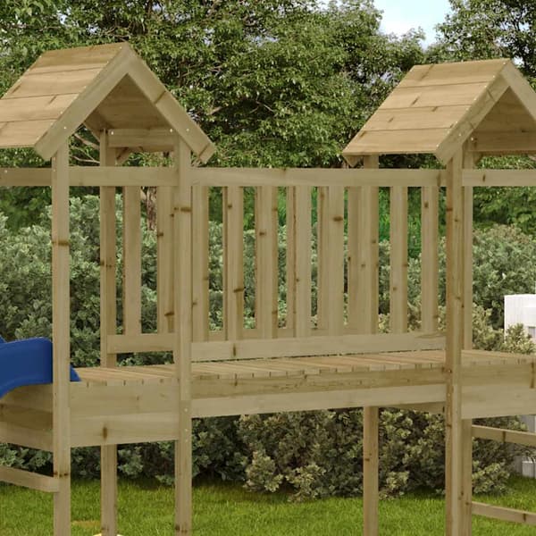 Träbro för lekplats 45x107,5x79 cm | impregnerat trä